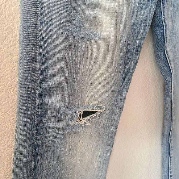 Blank NYC US Women's Size 28 Low Rise Skinny Jeans Light Wash Stretch Distressed - Picture 4 of 13
